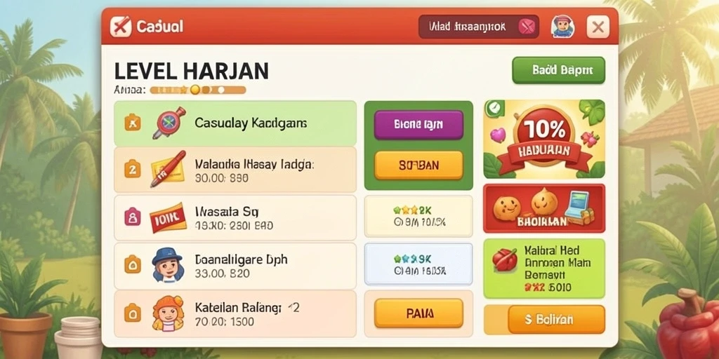 Beragam pilihan permainan untuk semua selera.