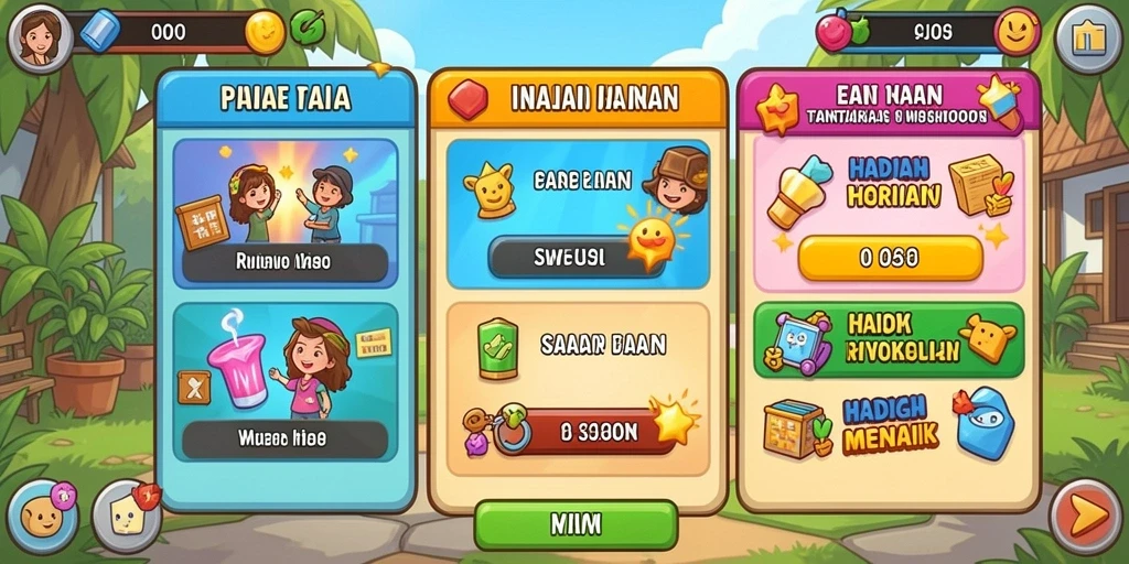 Fitur mode bermain yang beragam dan seru.